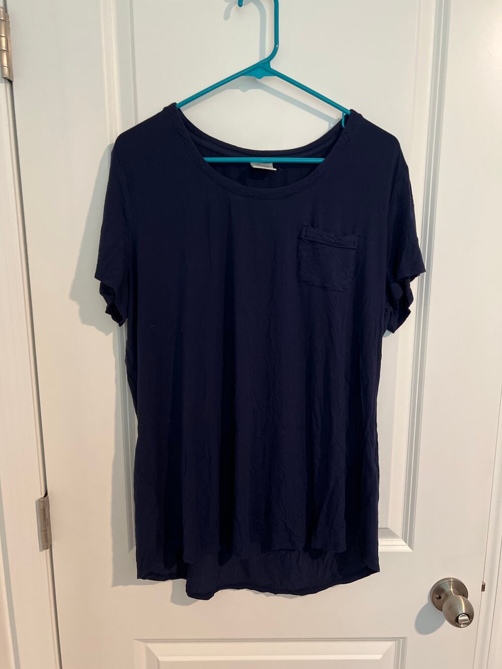 SOMA Blue Pajama Lounge T-Shirt Top with Pocket – Size XL